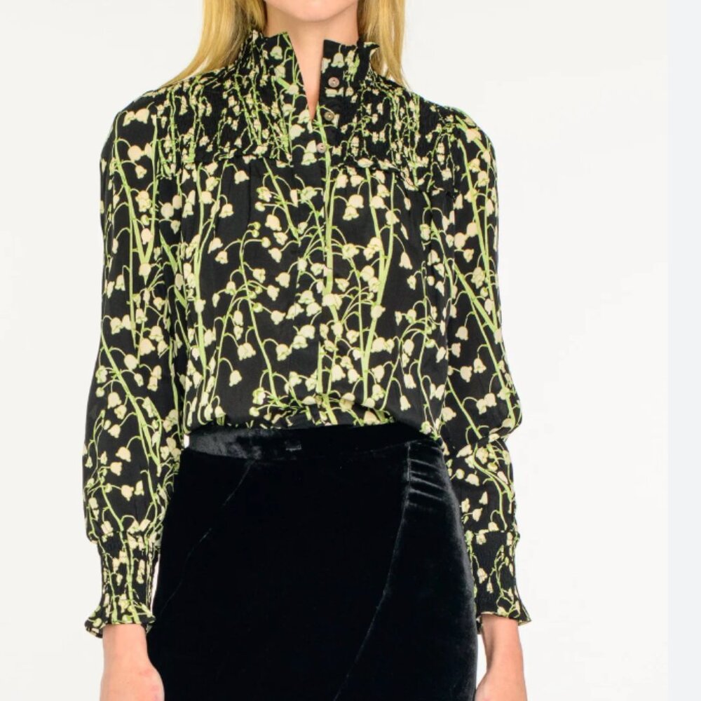 NWT Elizabeth James The Label Izzy Top in Sprig, L